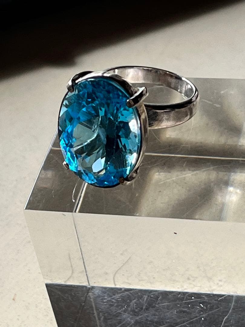 天然石ブルートパーズリング アトリエ「之」