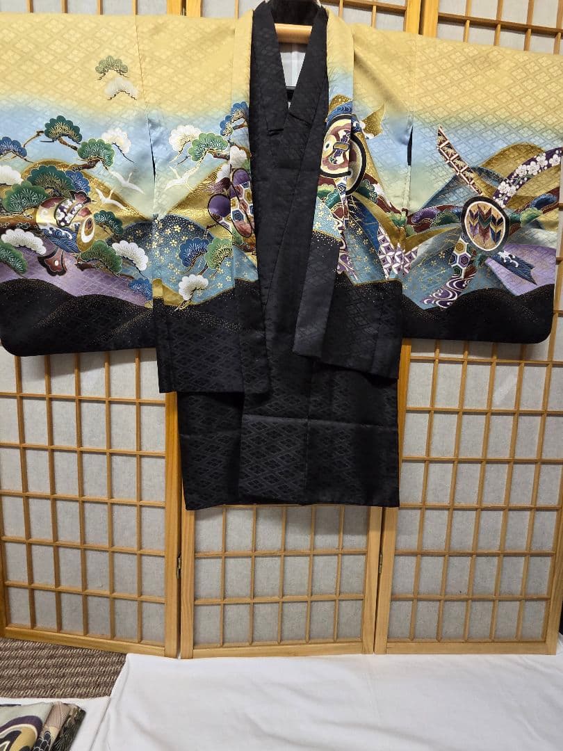 男児七五三祝い着セット(正絹)909
