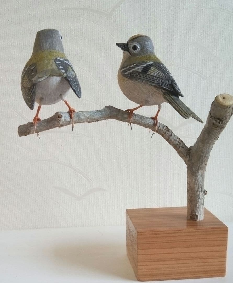 キクイタダキ　オス、メス