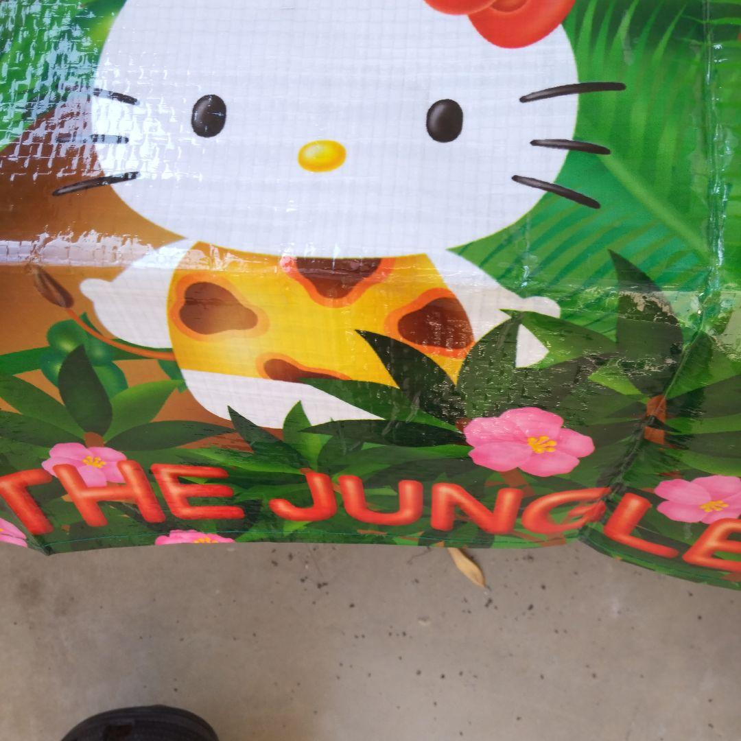 劇レアHELLO KITTYジャングル レジャーシート日本製2000年製