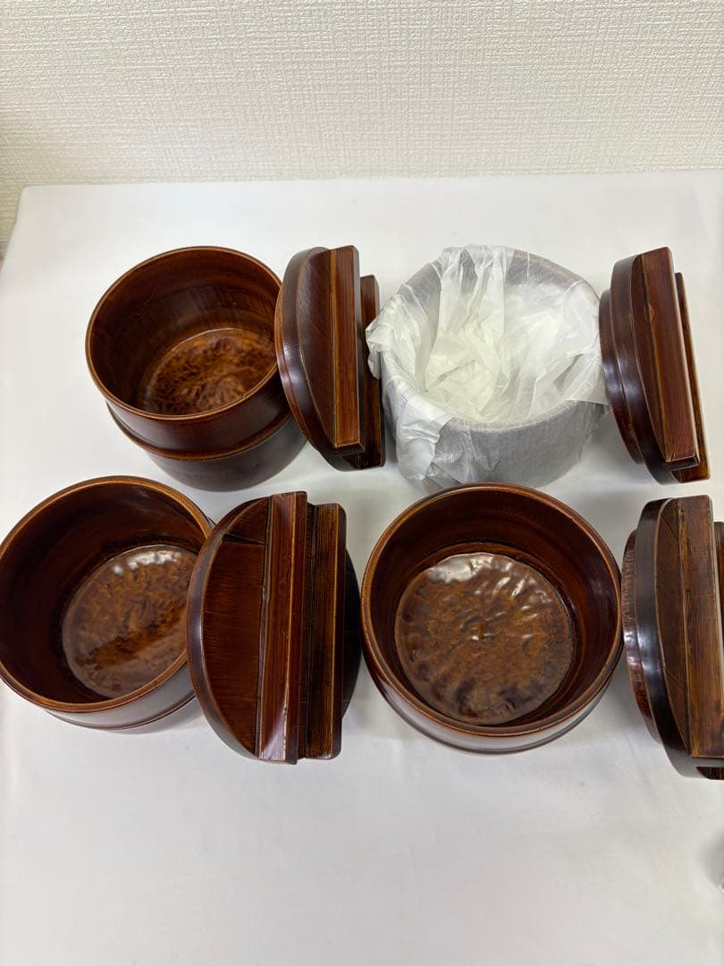 山中漆器　竹桶　ちらし
