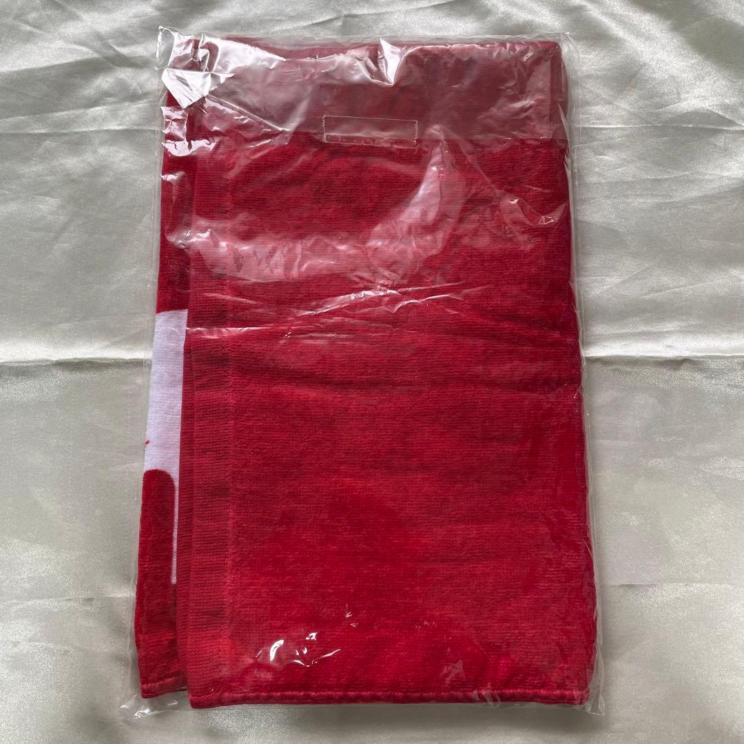 新品未開封　sumika ロゴタオル　赤