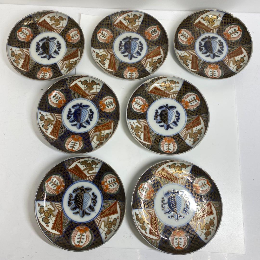 古伊万里　中皿・ふた茶碗　色々　東K7-1222④タニコ