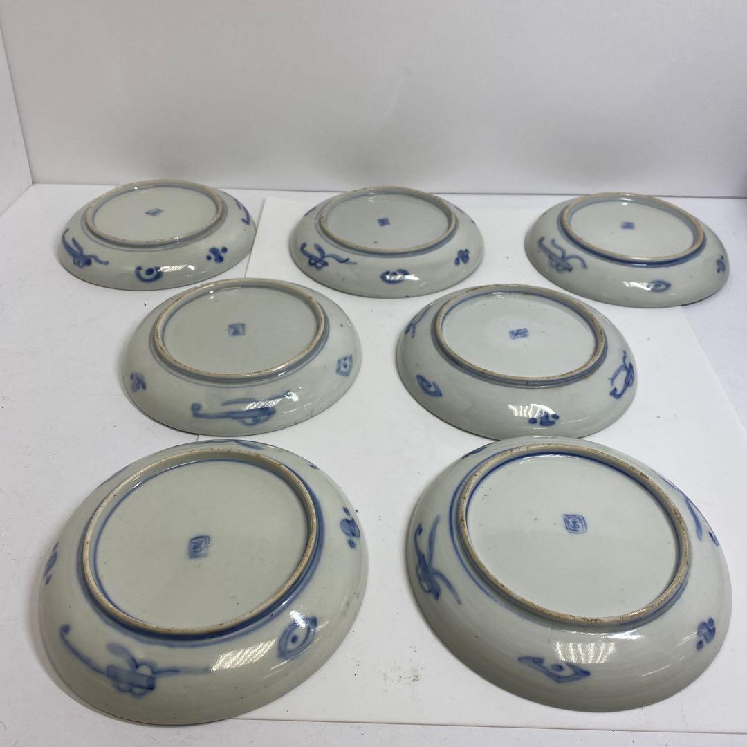古伊万里　中皿・ふた茶碗　色々　東K7-1222④タニコ