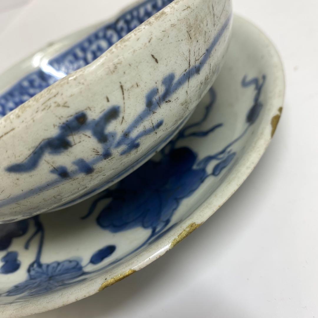 古伊万里　中皿・ふた茶碗　色々　東K7-1222④タニコ