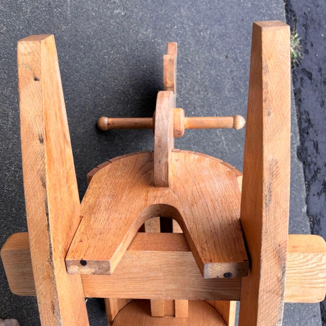 【送料込】木馬　モクバ　木製　インテリア　天然木　アンティーク