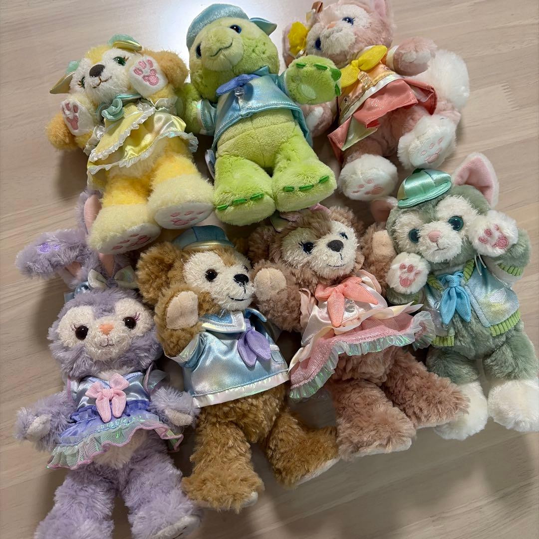 ダッフィー　 カラフルハピネス　ポージープラッシー　バケーションパッケージ記念品
