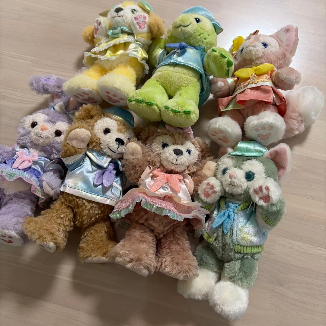 ダッフィー　 カラフルハピネス　ポージープラッシー　バケーションパッケージ記念品
