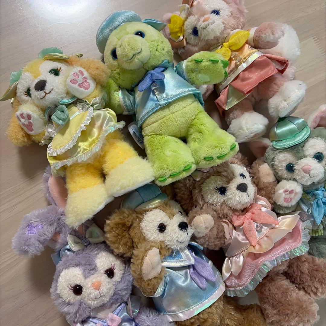 ダッフィー　 カラフルハピネス　ポージープラッシー　バケーションパッケージ記念品