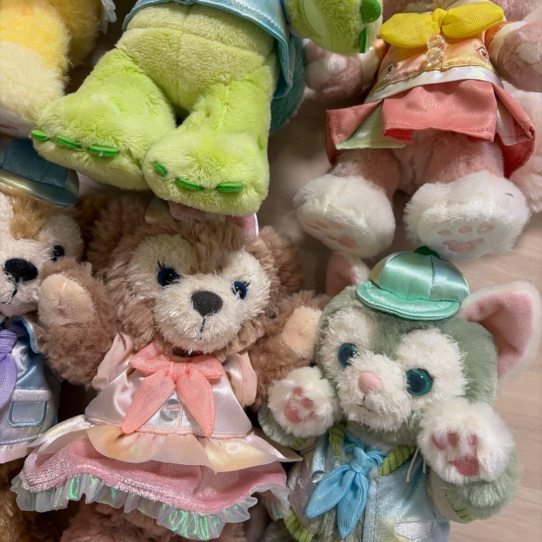 ダッフィー　 カラフルハピネス　ポージープラッシー　バケーションパッケージ記念品