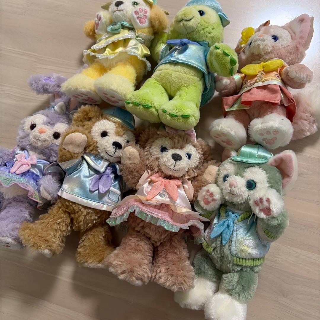 ダッフィー　 カラフルハピネス　ポージープラッシー　バケーションパッケージ記念品