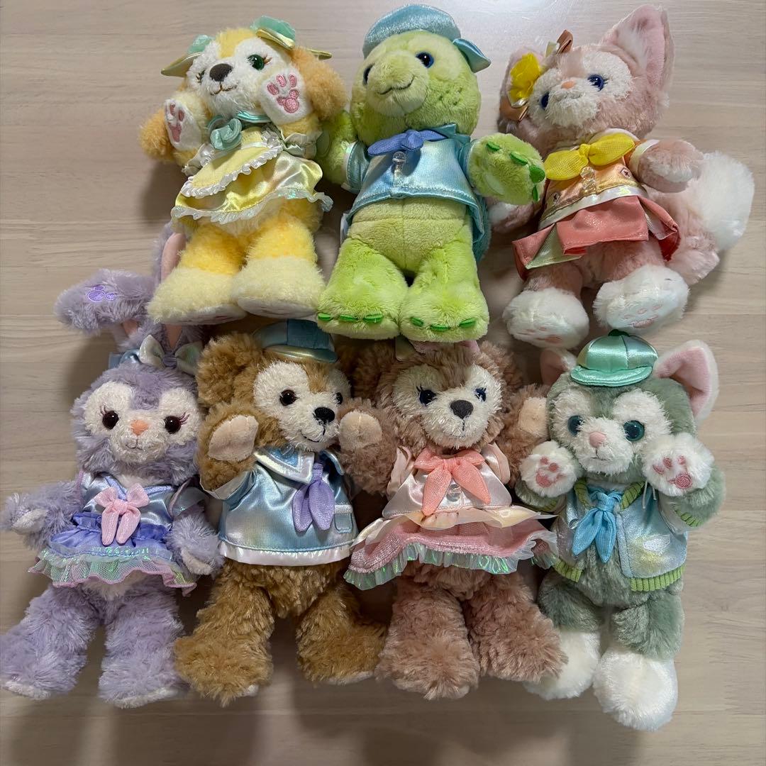 ダッフィー　 カラフルハピネス　ポージープラッシー　バケーションパッケージ記念品