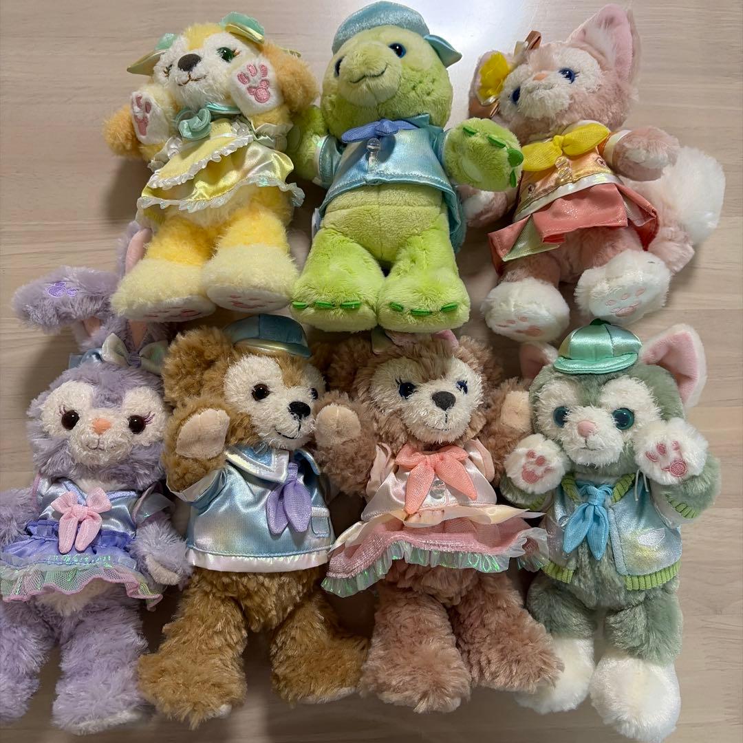 ダッフィー　 カラフルハピネス　ポージープラッシー　バケーションパッケージ記念品