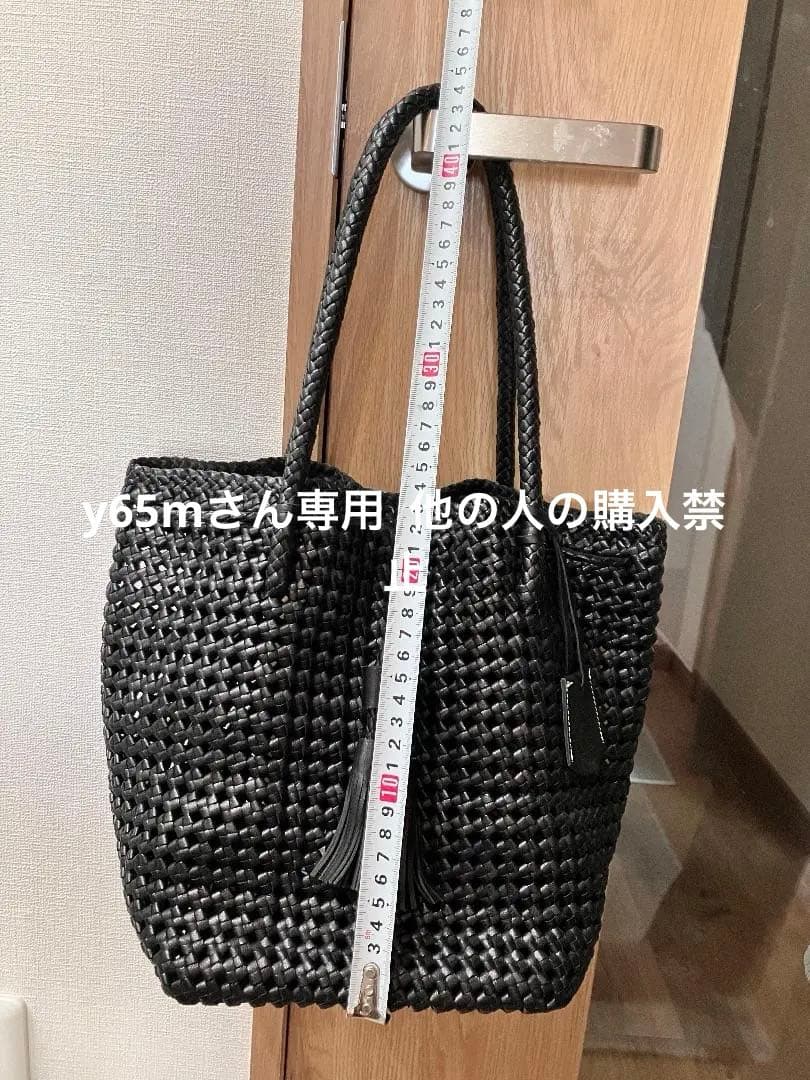 REN ゴートメッシュ・タッセルトート カラー 黒色 Black