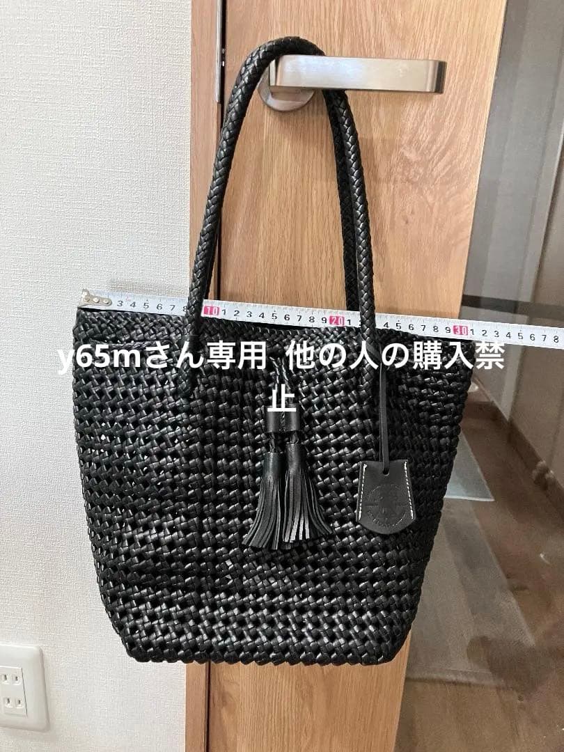 REN ゴートメッシュ・タッセルトート カラー 黒色 Black