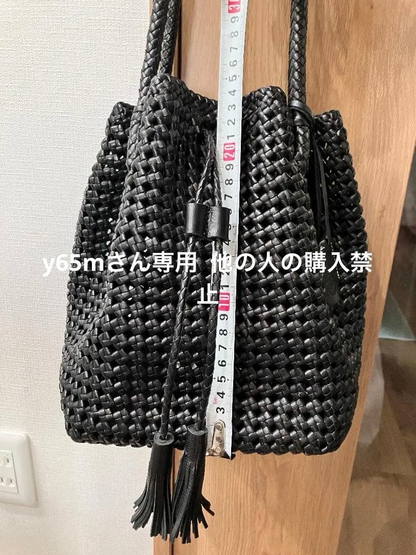 REN ゴートメッシュ・タッセルトート カラー 黒色 Black