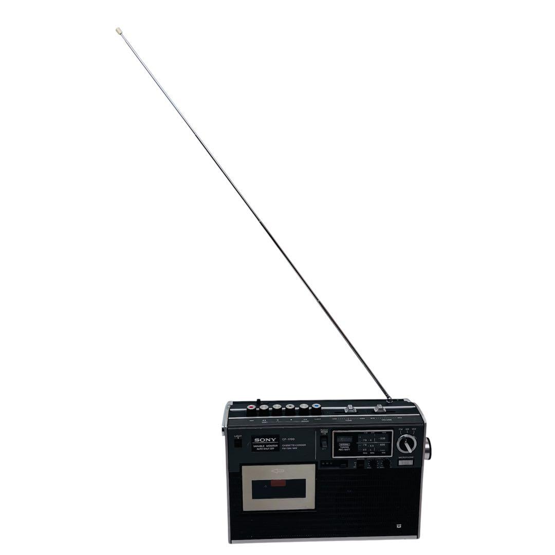 【美品】昭和レトロ　SONY ラジカセ　CF-1700