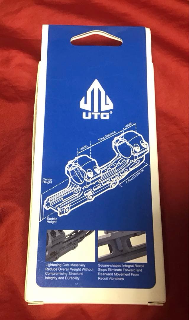 UTG製　実物スコープ マウントリング ブラック 新品