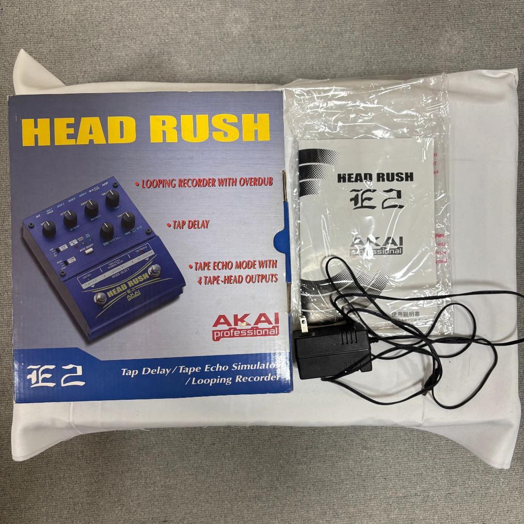 【動作確認済】AKAI E2 Head Rush 純正アダプター・箱・説明書付