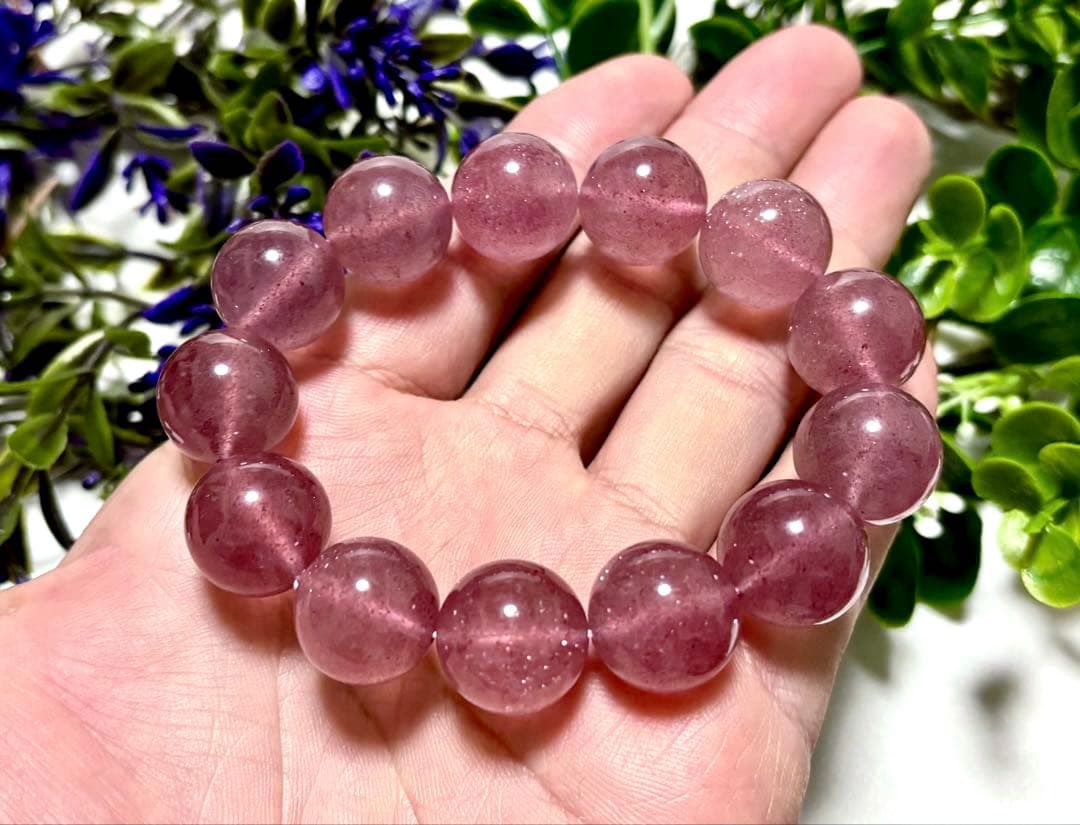 究極品質　聖なる愛の守護石　タンザニア産　プリズムモーヴストロベリークォーツ