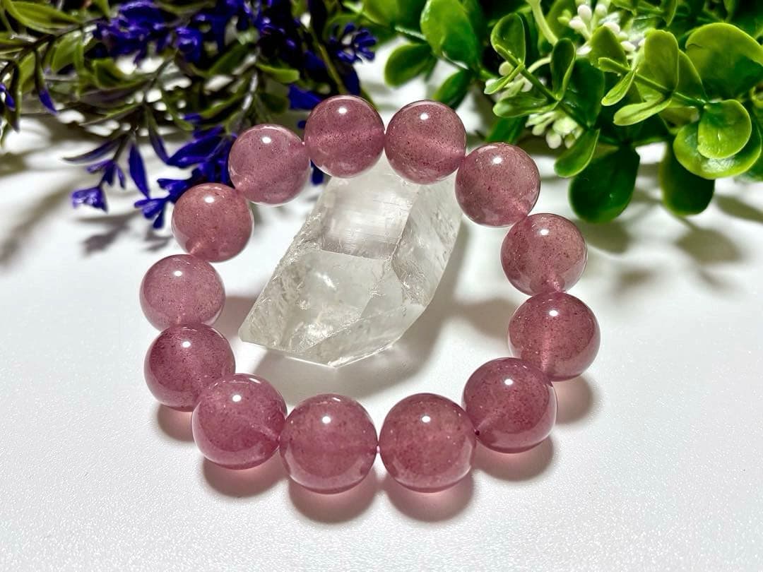 究極品質　聖なる愛の守護石　タンザニア産　プリズムモーヴストロベリークォーツ