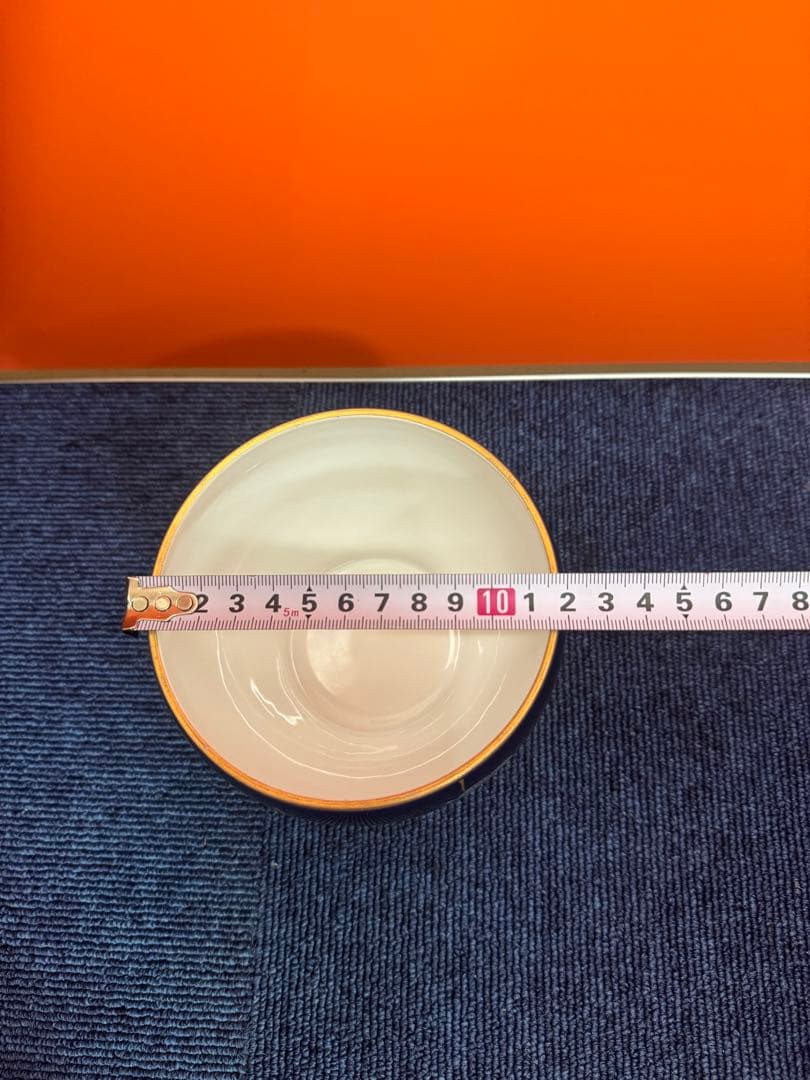 1752 香蘭社　瑠璃薔薇　キャンディーポット　金彩