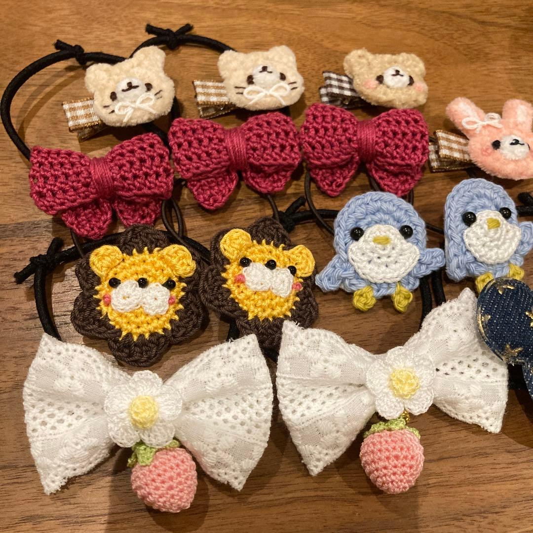 Sou様ご確認用☆ハンドメイド　ヘアゴム　ヘアクリップ