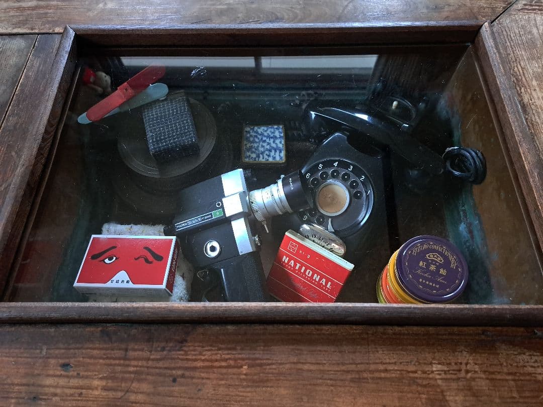 火鉢　木製　引き出し付　古道具　昭和レトロ　骨董