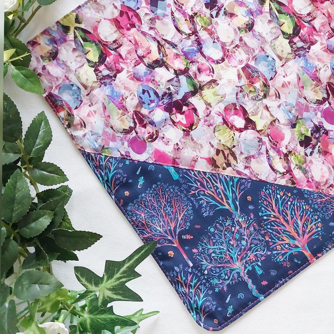 ハンドメイド【大判♡LIBERTY♡ハンカチ】リバティ♡アレクサンドラ♡ツリー