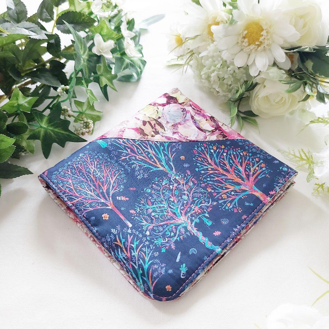 ハンドメイド【大判♡LIBERTY♡ハンカチ】リバティ♡アレクサンドラ♡ツリー