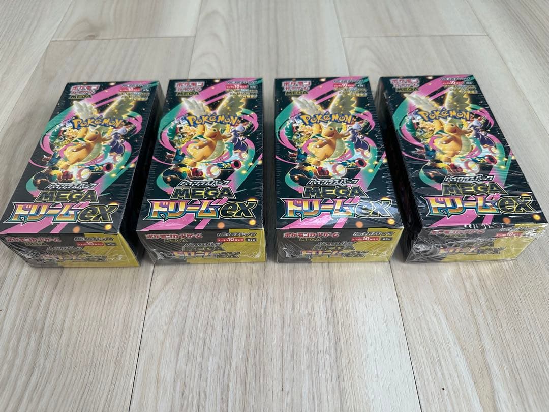 シュリンク有り】ポケモンカードハイクラスパックMEGA ドリームex4BOX