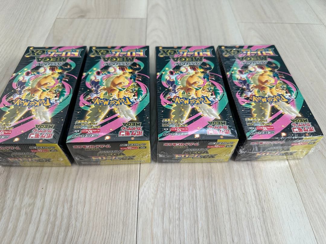 シュリンク有り】ポケモンカードハイクラスパックMEGA ドリームex4BOX