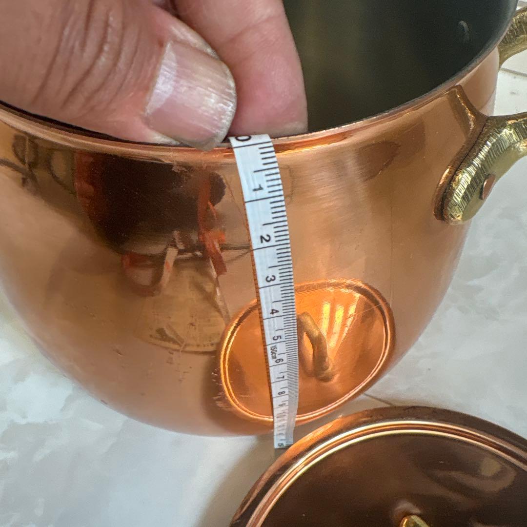 【TAGUS】銅製【ポルトガル製】両手鍋