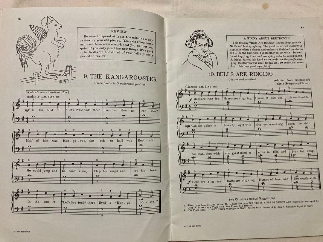 ビンテージJOHN W. SCHAUMBURG PIANO指導本(‘45年Be.