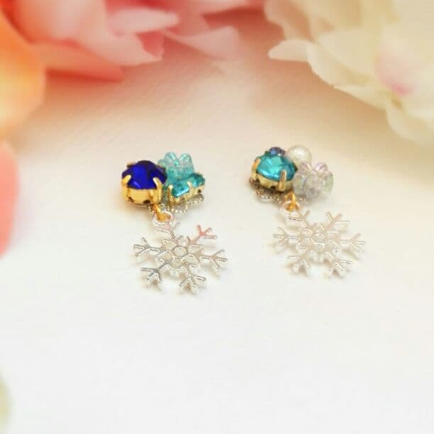 売れました　エルサイメージ　ビジューイヤリング