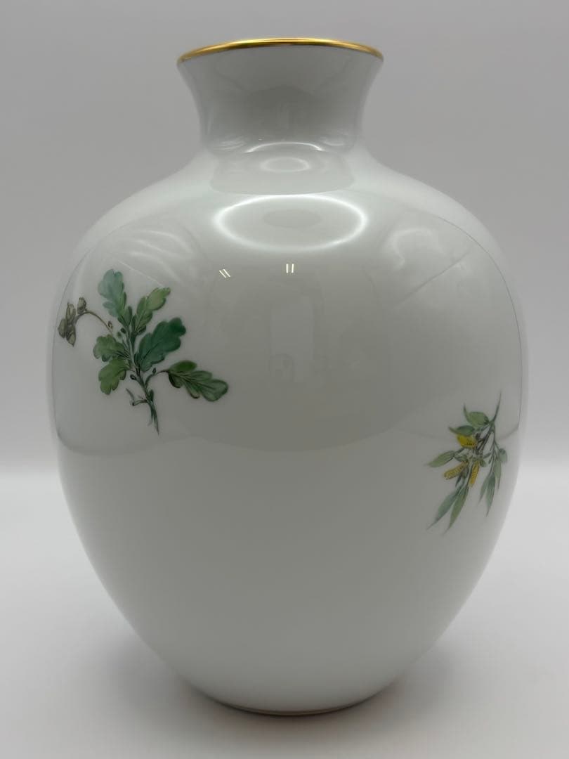 Meissen マイセン 花瓶 フラワーベース バードモチーフ 箱付 花鳥図