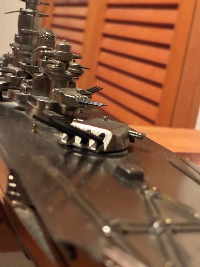 【大型47cm・655g】戦艦大和 金属製模型 完成品 艦船模型 訳あり