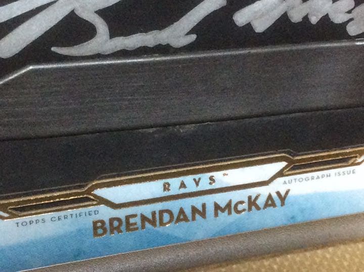 Brendan McKayルーキー直書き直筆サインカード実使用 1/1