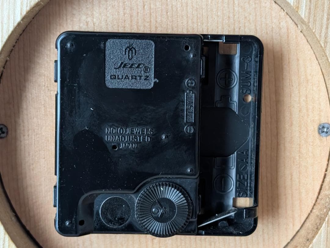 80s ビンテージ 無垢材 ウッド製 ギミック 置時計 jeco関連 美品