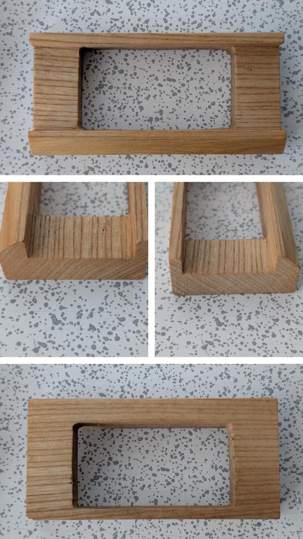 80s ビンテージ 無垢材 ウッド製 ギミック 置時計 jeco関連 美品