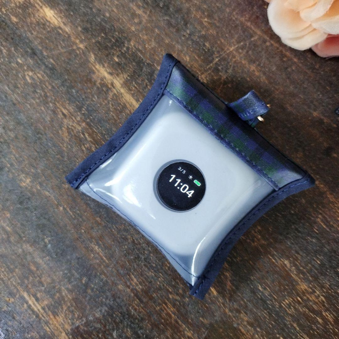 緑紺チェック　GPSケース　BOTトーク第５世代