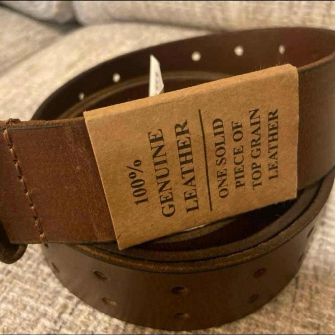 新品 米軍WW2–ナム戦　STONE MOUNTAIN 本革高級ベルト 茶色