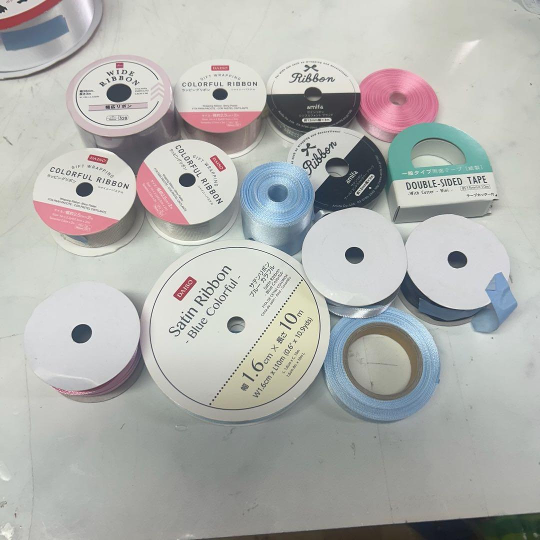 ハンドメイド資材服まとめ売りリボン大量セット雑貨(R71)