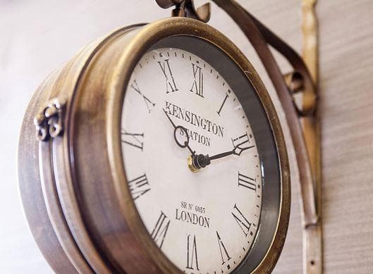 時計 吊り下げ ステーションクロック ブロンズ クラシック 1508-20-BZ