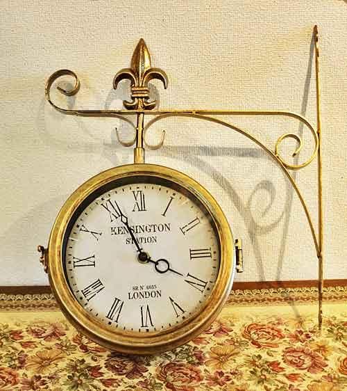 時計 吊り下げ ステーションクロック ブロンズ クラシック 1508-20-BZ