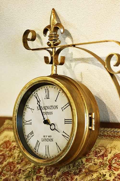 時計 吊り下げ ステーションクロック ブロンズ クラシック 1508-20-BZ