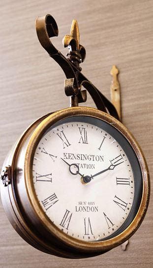 時計 吊り下げ ステーションクロック ブロンズ クラシック 1508-20-BZ