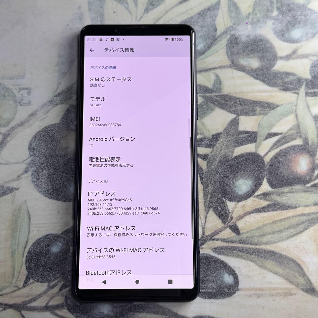 Xperia 5 ll ブルー128GB SIMロック解除済み