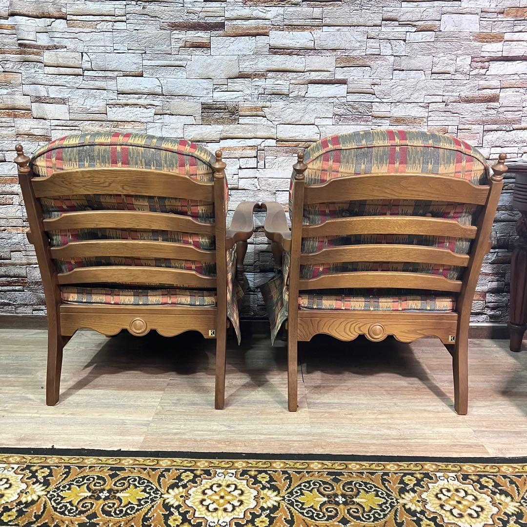 ꧁HIDA 飛騨産業꧂穂高 7人掛けソファセット センターテーブル アームチェア