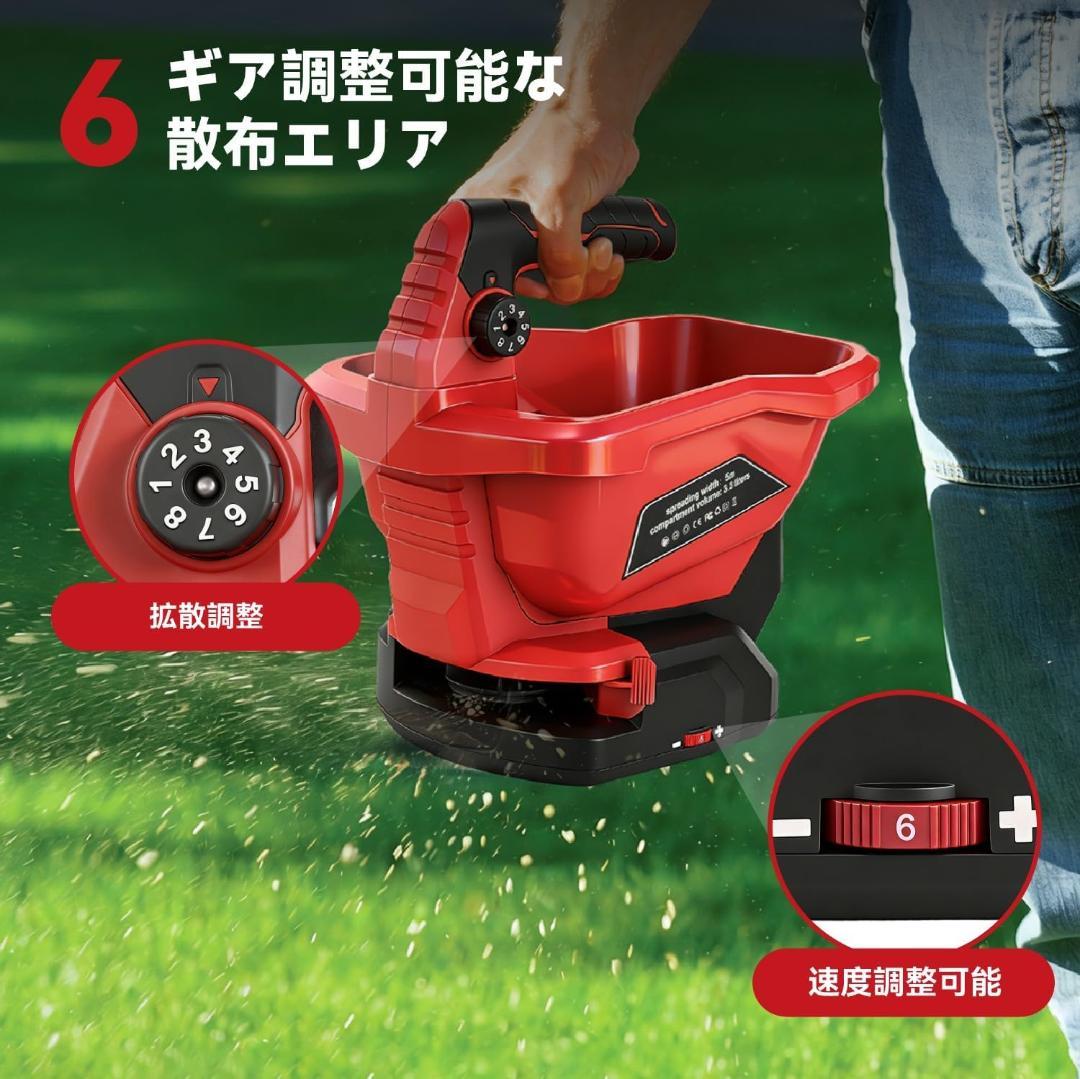 【新品】散粒機 電動 肥料散布機 マキタ18V互換充電式